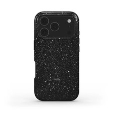 Phone Case Midnight Sparkle Black Glitter Starry Night Glam Luxury Aesthetic Pro