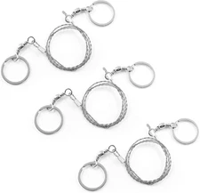 3 Pack Stainless Steel Wire Emergency Saw Kit, Camping Mini Backpacking Cable Cu