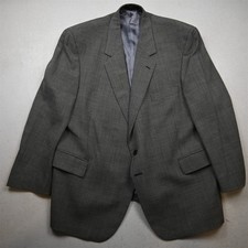 Joseph Feiss 48S Gray Houndstooth Wool Mens Blazer Suit Jacket Sport Coat