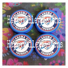 4 Piece OKLAHOMA CITY Basketball Team Silicone Focal Beads DIY Jewelry Pens