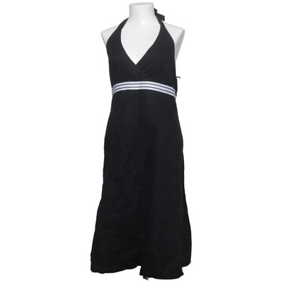 ESPRIT, Neckholderkleid, Größe: 40, Schwarz/Weiß, Baumwolle/Leinen #fYm