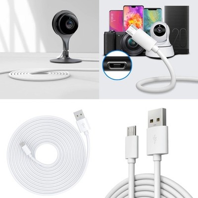 USB Cable for Security Cameras Providing Stable Power Connection Enhances Safety
