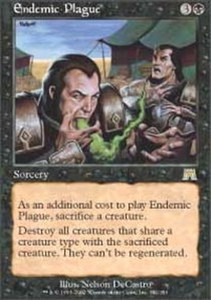 Endemic Plague - Onslaught #142/350 Rare Sorcery