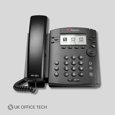 Polycom VVX 310 IP Telefon - HD Voice - PoE - Business VoIP Tischtelefon