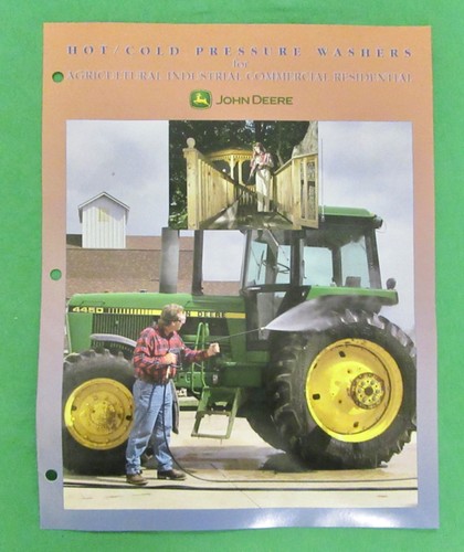 John Deere Hot & Cold Pressure Washers Brochure DKD 1651 ( January 2010)