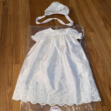 Madonna VTG Infant Christening Outfit 6-9 Months Dress Gown Bonnet Set