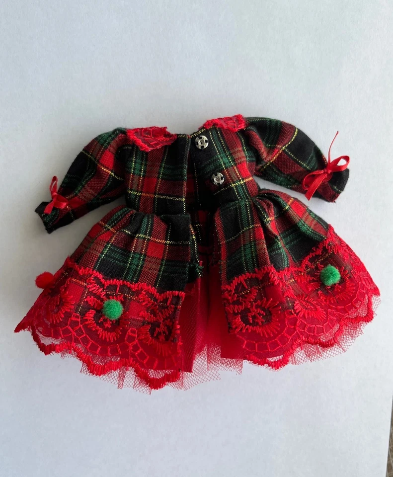 Vestido de Natal (apenas) para 8" Heartstring/Pequeno charmoso, mini boneca Paola Reina - Imagem 4 de 4