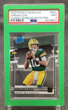 2020 Panini Chronicles Clearly Donruss Rated Rookie Jordan Love #RR-JL  PSA 9