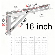 Kit con 2 soportes de acero para estante de reloj minimalista, color