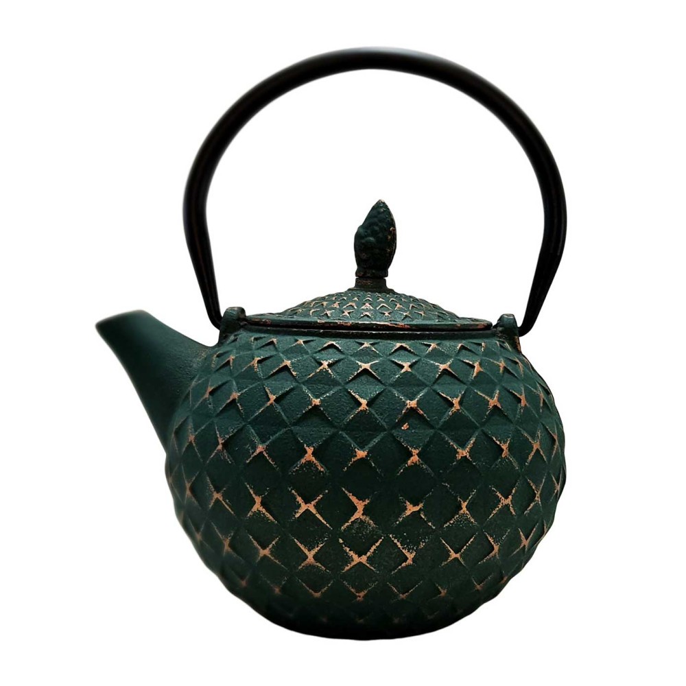 Théière verte Jujika pour vos moments de détente et l'heure du tea time à la maison