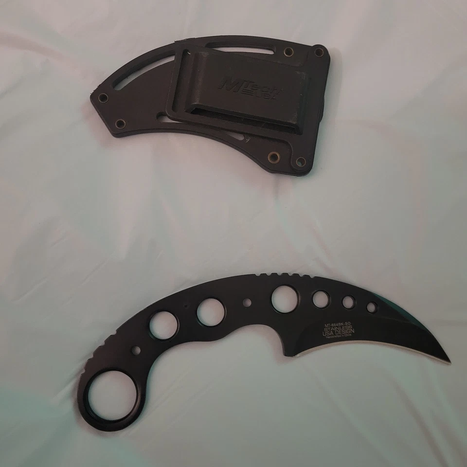 Cuchillo Karambit Estilo Desvanecimiento - Hoja Curvada, Combate Táctico Diseño CS Foto 2 de 3