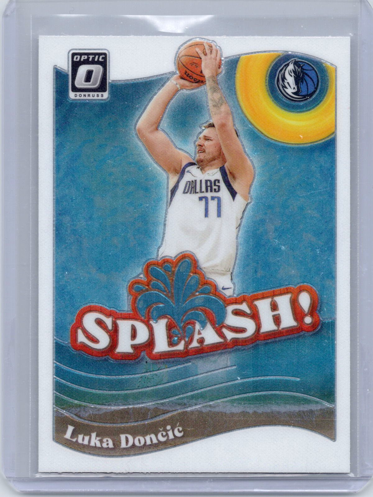 Luka Doncic 2023-24 Donruss Optic Dallas Mavericks #5 Splash Holo BB18