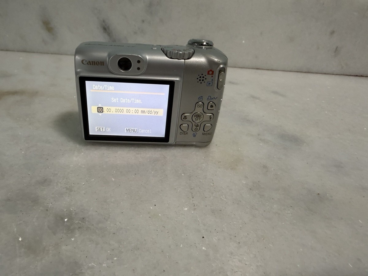 Canon PowerShot A580 8.0 MP 4× Optical Zoom Digital Camera TESTED