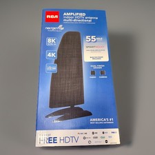 RCA Indoor Amplified HDTV Antenna Multi-Directional With Stand - 55 Mile Range