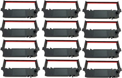 12 PACK SP-700 Ribbon Ink Cartridge Quality BLACK and RED Compatible with STAR P