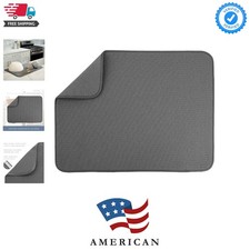 Dish Drying Mat XL, 18 x 24 , Absorbent Microfiber Kitchen Counter Mat, Dish...