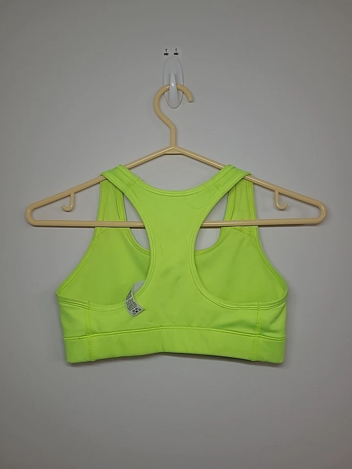 Nike Victory Compression Sports Bra Volt 375833-708 X-Small Fluorescent Green - Image 2 of 3