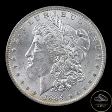 1884-O BU Slight Toning Morgan Dollar 90% Silver Combined Shipping