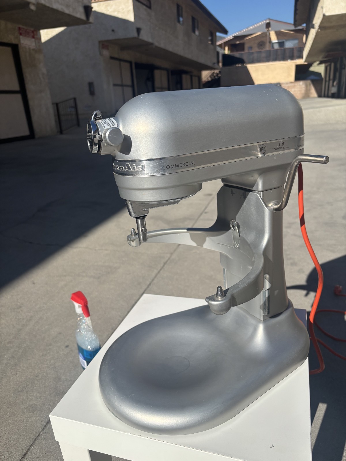 KitchenAid KSM8990NP Commercial 8 Qt Bowl Lift Mixer Gray Works Great