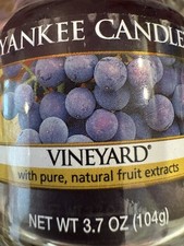 RARE VINEYARD YANKEE CANDLE!  ONLY 3.7 OZ. ON...
