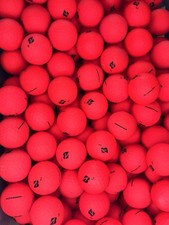 48 Bridgestone E12 Matte Red Golf Balls Mint 5/4A Free Shipping