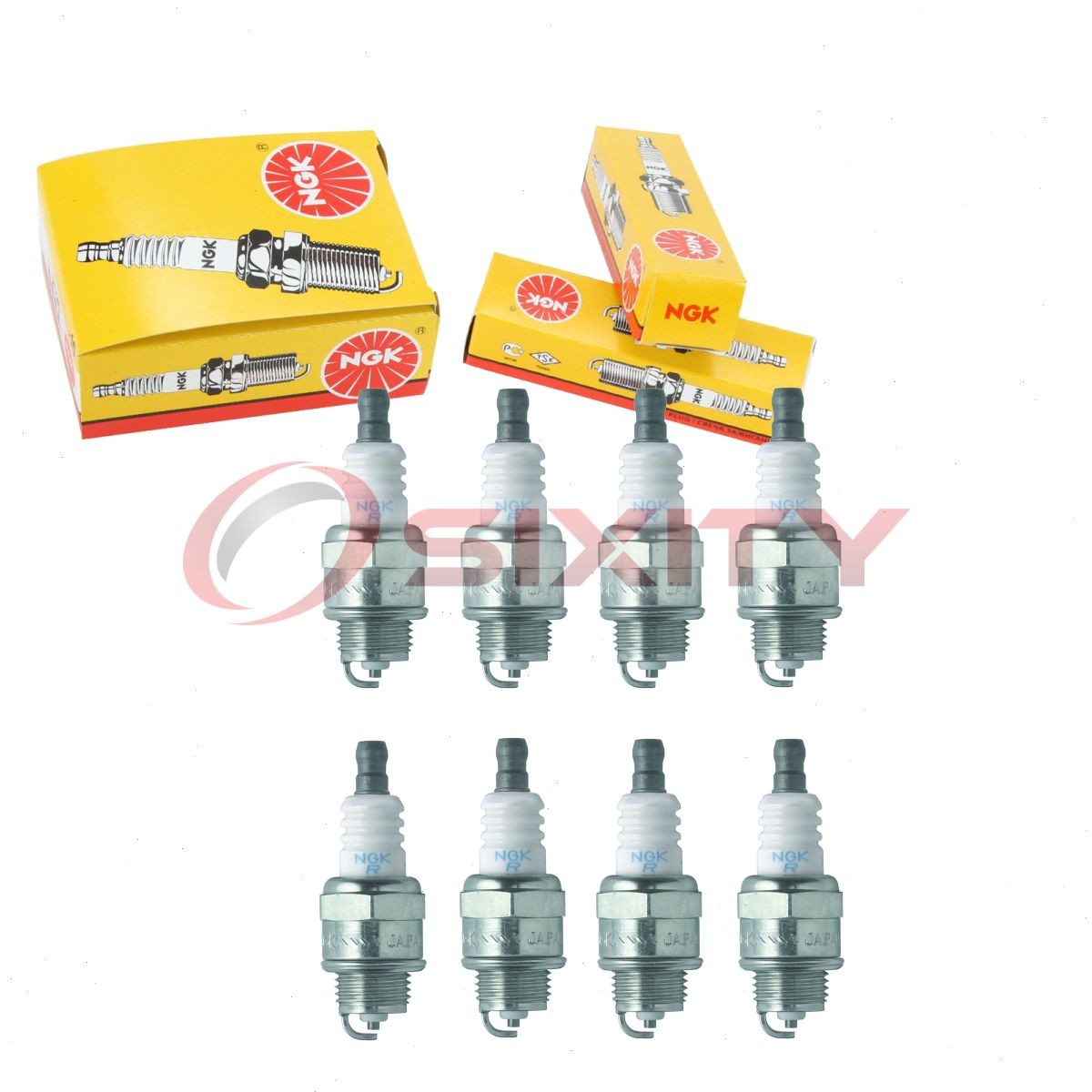 8 pc NGK 4972 BPMR6A SOLID Standard Spark Plugs for WSR8F W20MPU W20MPRU vz