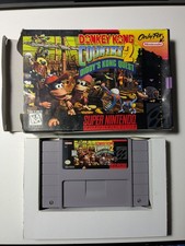 Donkey Kong Country 2: Diddy's Kong Quest (Super Nintendo SNES) With Box
