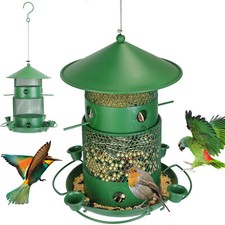 Outdoors Hanging Bird Feeder Metal Squirrel-Proof Chew-Proof Wild Bird Feeder