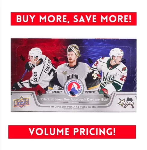 2021-22 Upper Deck AHL Hockey Hobby Box (Boldy/Foerster/Rossi/Reichel)