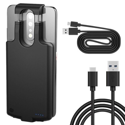 Durable 6800mAh Back Pack Power Station Battery Case f Google Pixel 4a Verizon