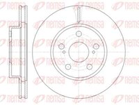 Remsa 2X Bremsscheibe Vorne Ø255Mm BelüFtet FüR Toyota Prius Liftback W2