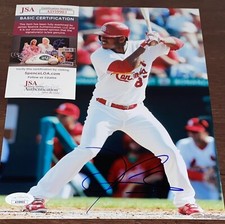 Oscar Taveras Signed Autographed 8x10 Photo St. Louis Cardinals RIP JSA N1