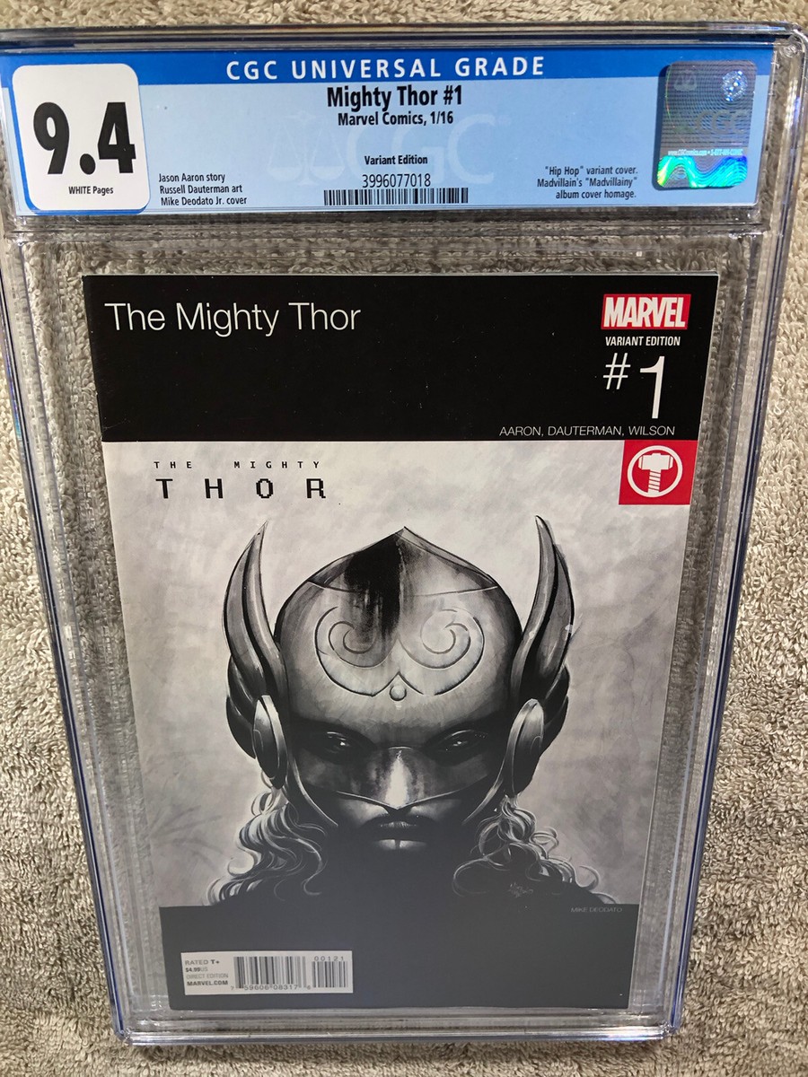 Mighty Thor 1 CGC 9.4 Madvillain Hip Hop Album Cover Variant 1/16