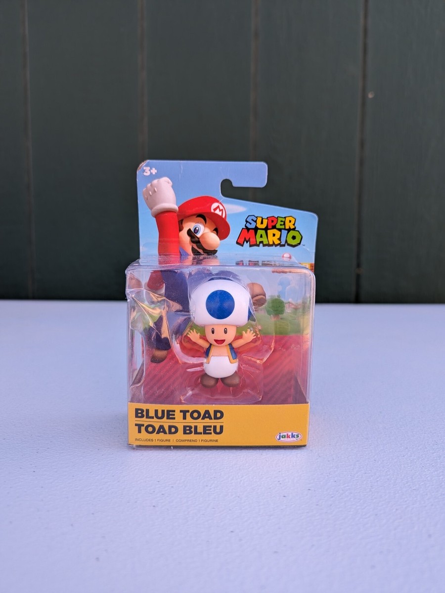 Jakks Pacific Nintendo Super Mario BLUE TOAD Figure 40553 2020 | eBay