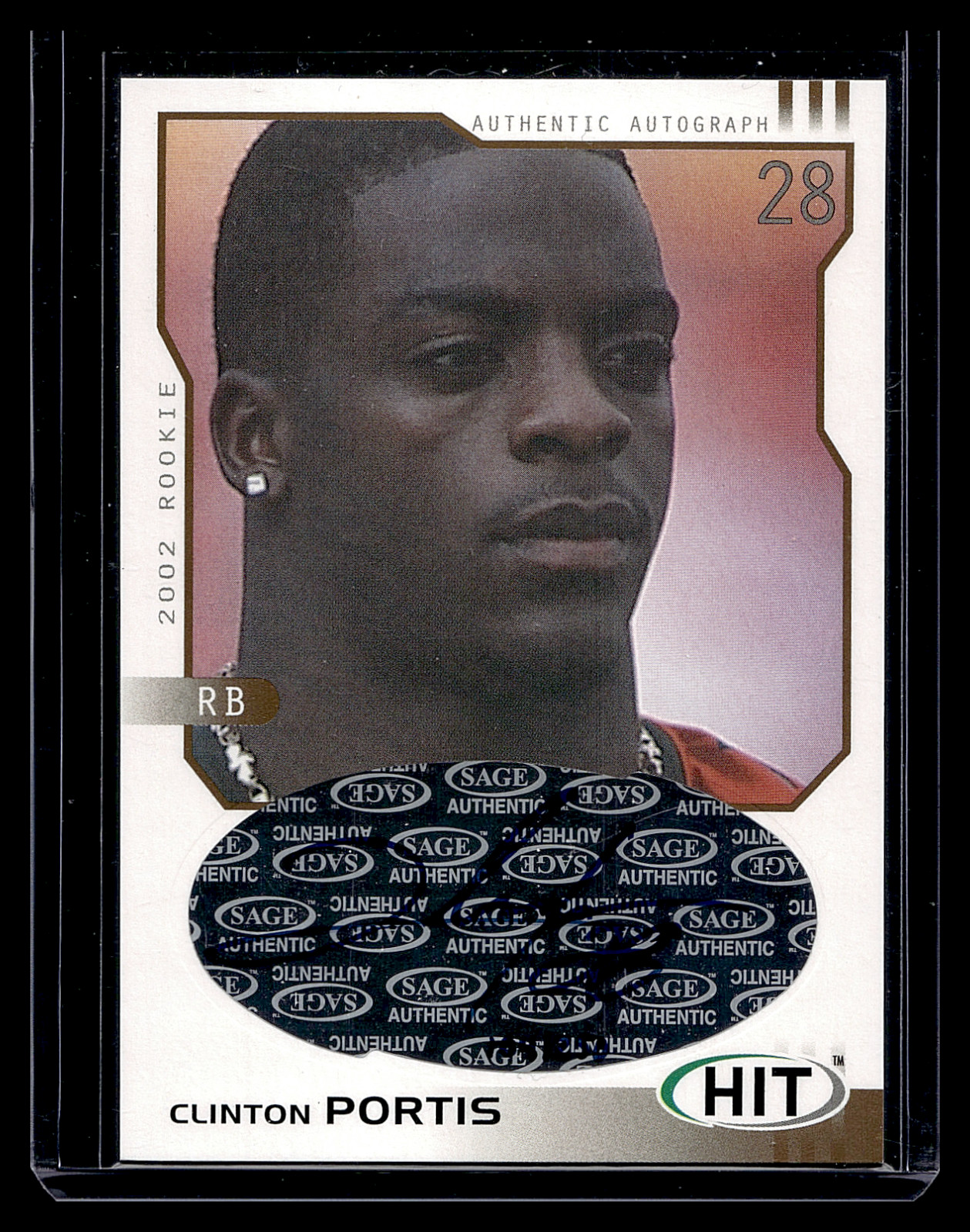 Clinton Portis SA-GE Hit Autographs #H28 Gold