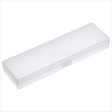MUJI Polypropylene Plastic White Multipurpose Pen Pencil Case small madein japan