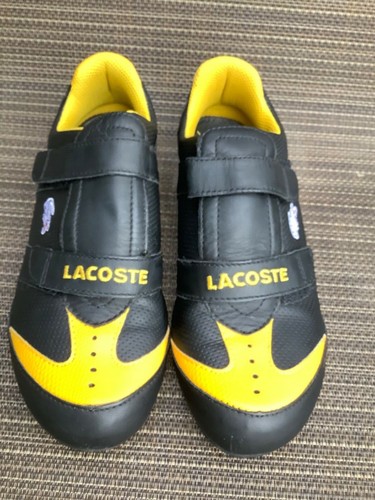 yellow lacoste trainers