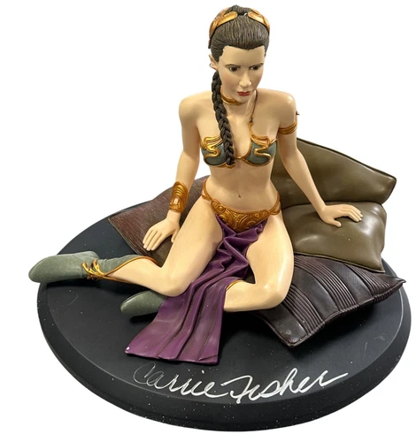 Carrie Fisher Signed Star Wars Princess Leia Figure /1500 AUTO BAS LOA