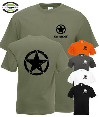 T Shirt US Army, Allied Star, Stern 