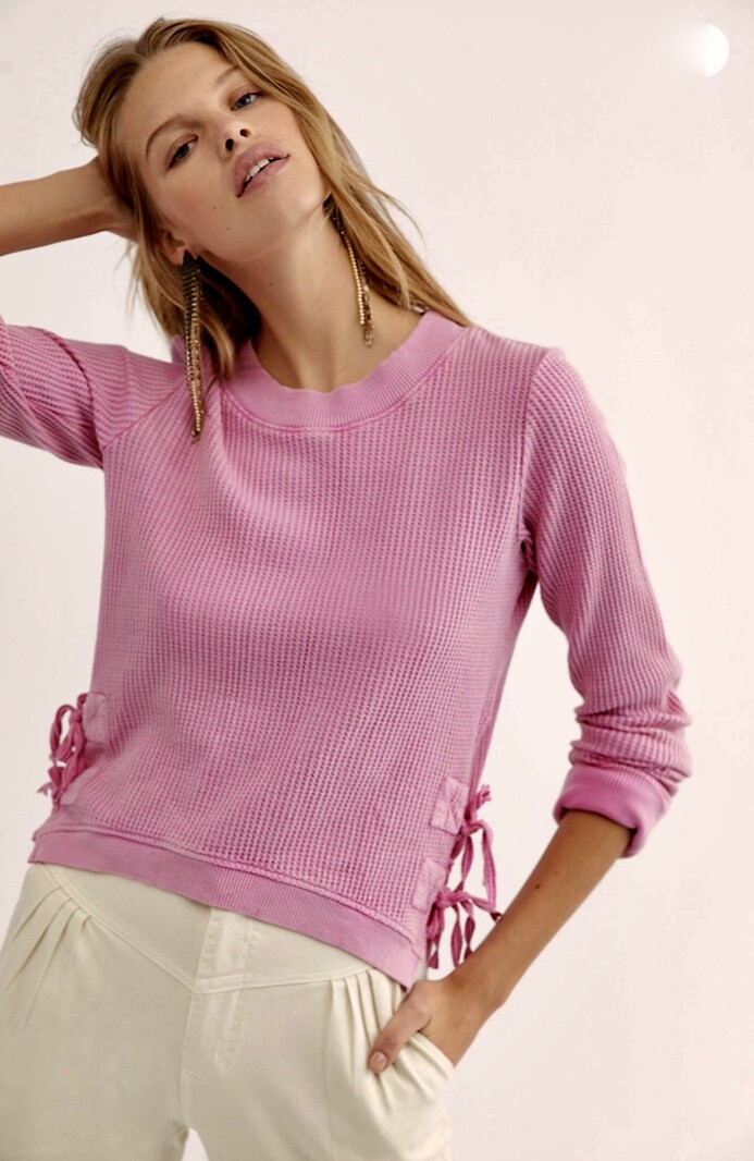 free people pink thermal