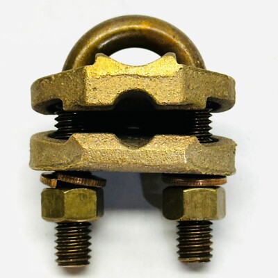 GPL-5 3/8'' U-BOLT GROUND CLAMP COPPER 4SOL-2/0STR