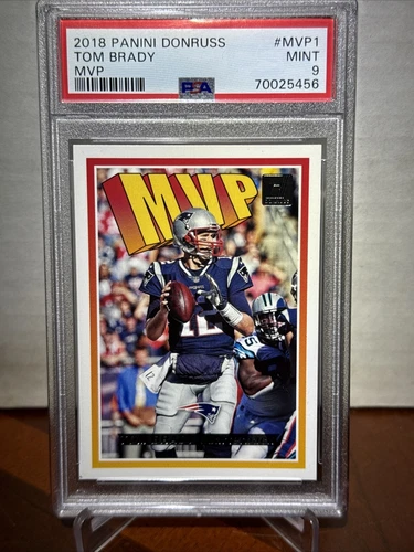 2018 Panini Donruss Tom Brady MVP #MVP-1 PSA MINT 9