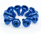 Peugeot Speedfight 2 bolt aluminium trim aluminium blue anodised 10 pieces