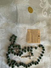 Rosary beads from Jerusalem wooden cross Holy Land Bethlehem