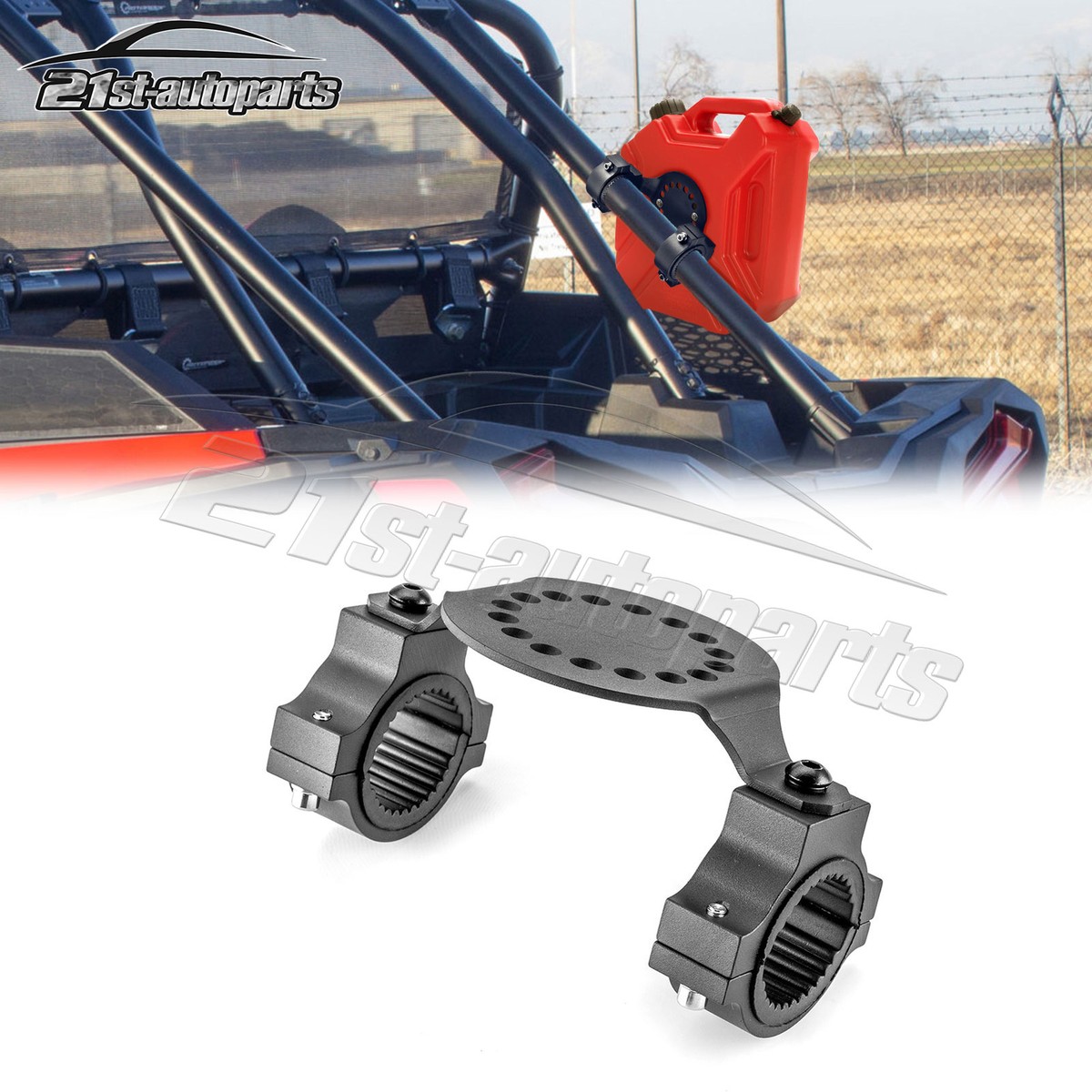 UTV ATV Gas Can Mount, Oil Mounting Holder Gas Tank Cans Holder Compat