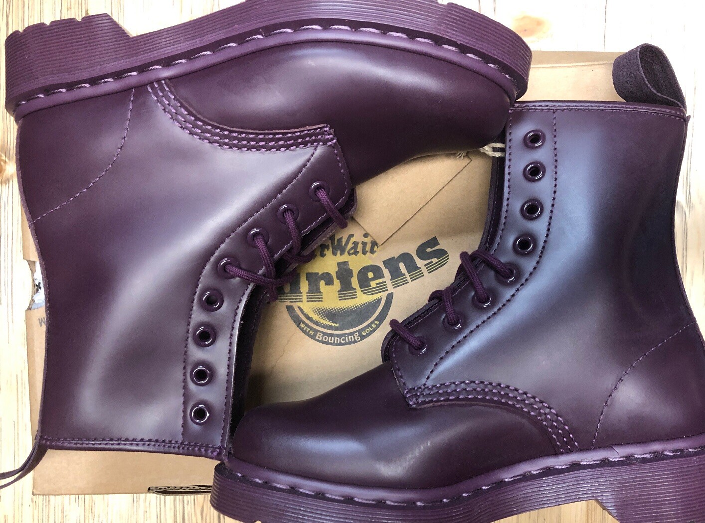 Dr Martens 1640 MONO Mens Boots 71477 Purple Size (M4) (W5) New With Box |  eBay