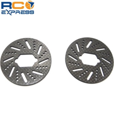 Hot Racing Losi 5ive T Mini WRC Turbo Slot Carbon Fiber Brake Disc Kit FVE39G