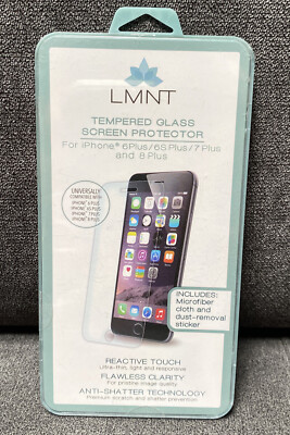 Screen Protector, Tempered Glass Screen Protector, iPhone 6+/6s+/7+/8+