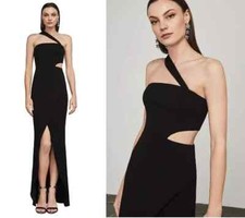 BCBGMaxazria Acasia One Shoulder Dress Gown - Excellent Condition - Size 0