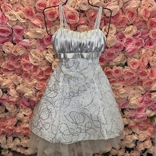 Little Girls Tea Length Two-Tone Dress